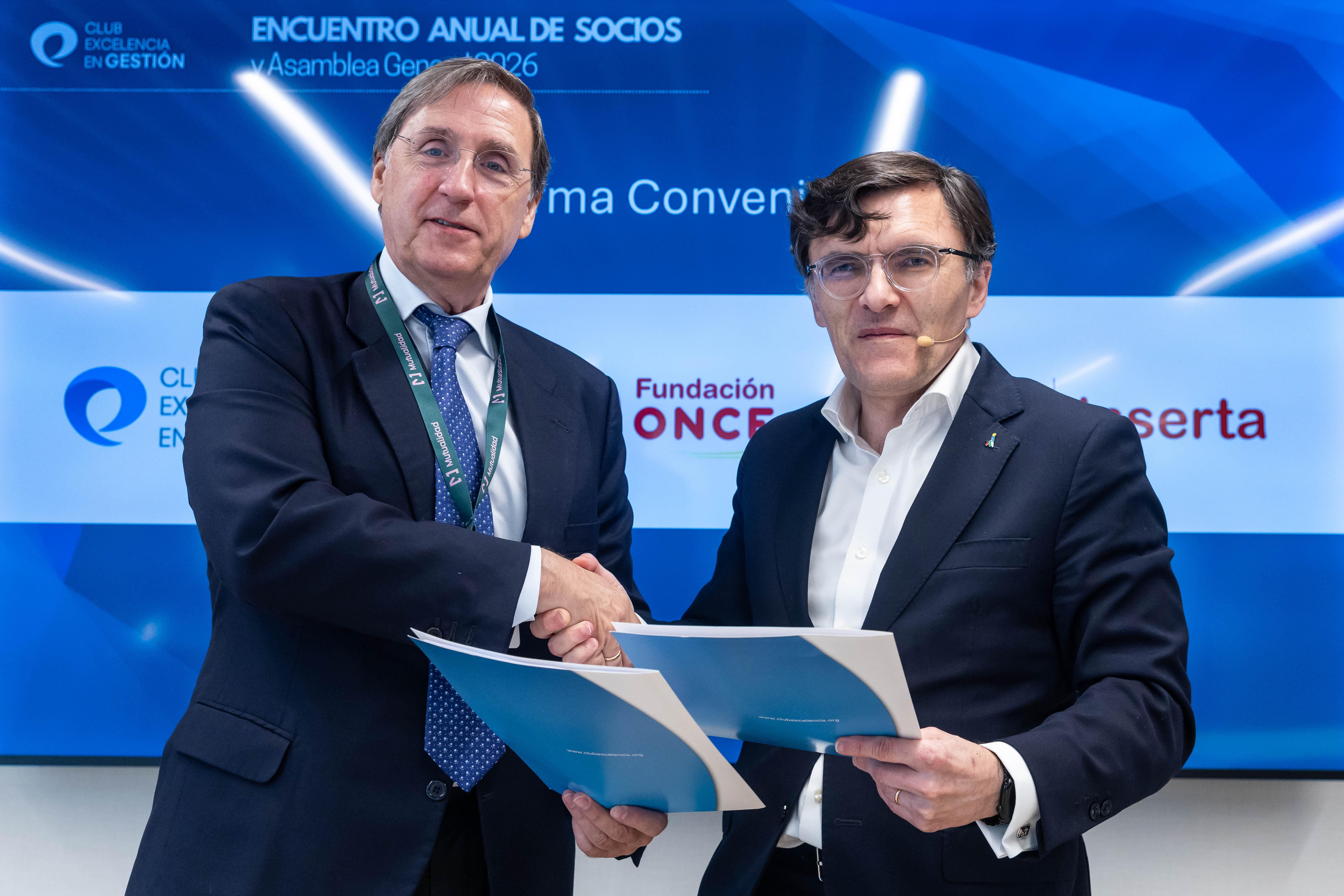 Club Excelencia en Gestión y Fundación ONCE refuerzan su alianza para impulsar la inclusión y la excelencia en la gestión empresarial