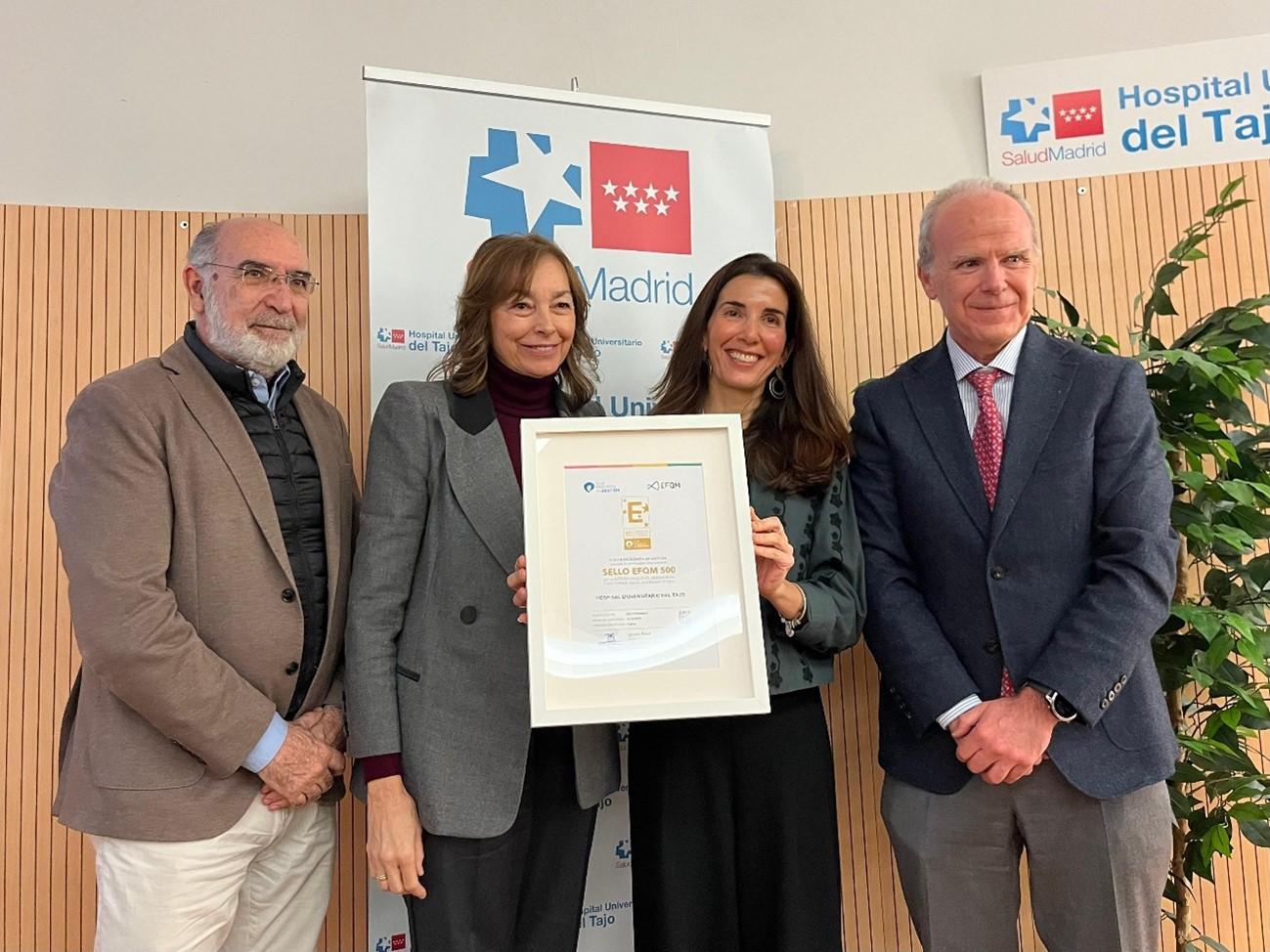entrega del Sello EFQM 500 Hospital del Tajo