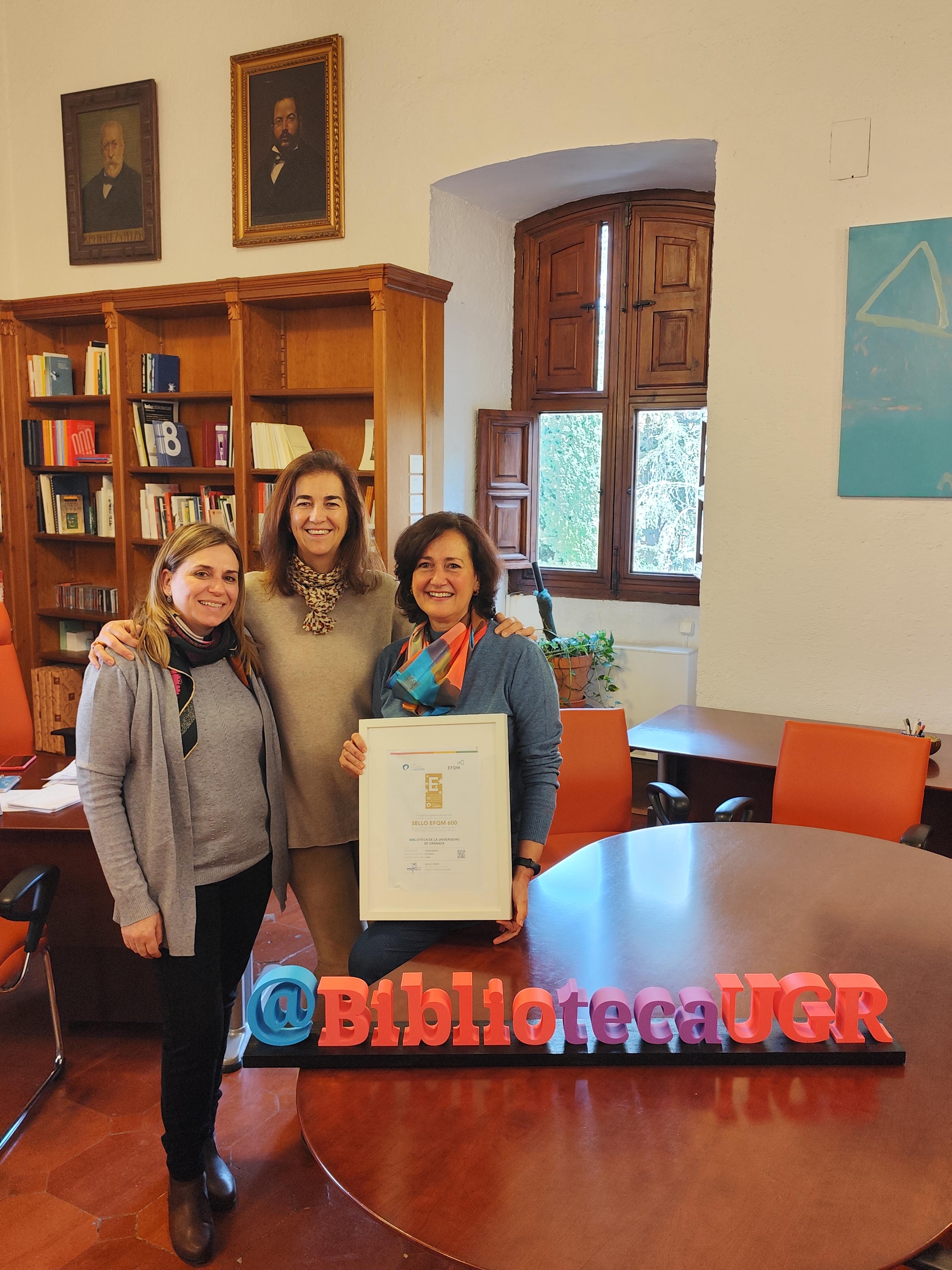 La Biblioteca Universitaria de Granada muestra su Sello EFQM