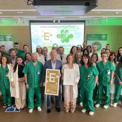 Sello EFQM 500 Hospital Fraternidad-Muprespa Habana 2026